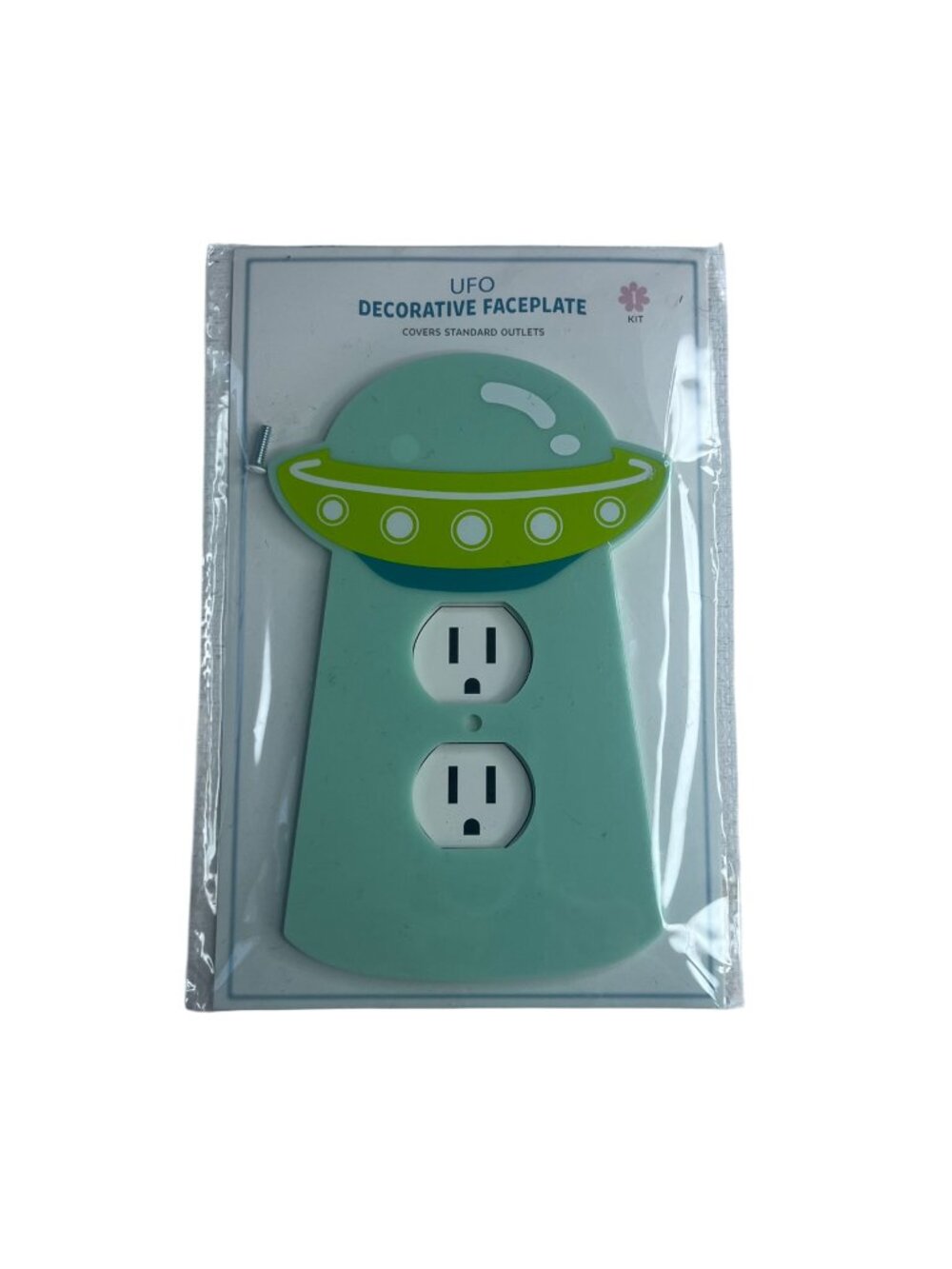 UFOâ Decorative Faceplate For Standard Outlets Plugs Green New